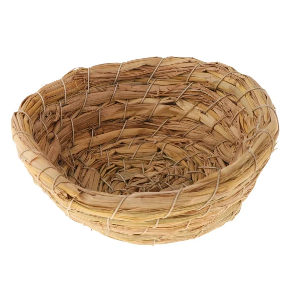 Handwoven Grass Bird Nest Cage for Parrots and More 2 | PricZone