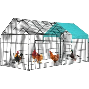 87 Inch x 41 Inch Large Metal Chicken Coop Run 1 | PricZone