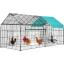 87-Inch x 41-Inch Large Metal Chicken Coop Run