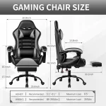 Ergonomic Racing Gaming Chair with Footrest 3 | PricZone