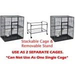 Double Stacker Parrot Breeding Cage with Nesting Doors 3