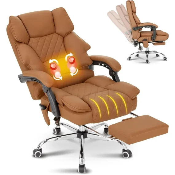 Heated Massage Executive Office Chair   Ergonomic Recliner 1 | PricZone