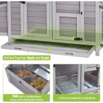 Chicken Coop Outdoor Wooden Hen House with Nesting Boxes 3 | PricZone