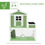 49 inch Small Chicken Coop with Outdoor Run Space 2 | PricZone