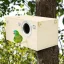 Wood Bird House Nest with Perch Stand for Birds