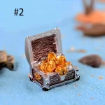 4pcs Mini Treasure Chest Aquarium Decorations 6