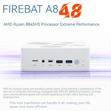 FIREBAT A8 AMD R7 8845HS Mini PC 16GB 1TB DDR5 2