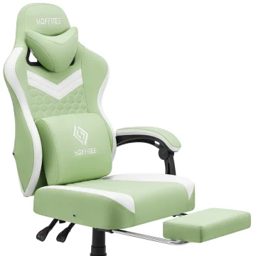 Ergonomic Gaming Office Chair with Footrest  Speakers 1 | PricZone