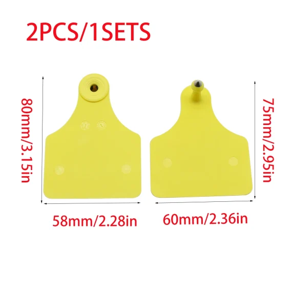 5 Pcs TPU Double Sided Blank Cattle Ear Tags 4 | PricZone