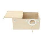 Wood Bird House Nest with Perch Stand for Birds 2 | PricZone