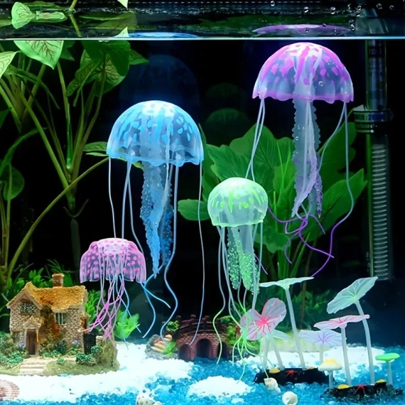 Glow Jellyfish Aquarium Decor   Luminous Fish Tank 6 | PricZone