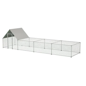 Large Metal Chicken Coop Walk-in Poultry Cage 1