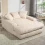 Oversized Corduroy Chaise Lounge Indoor Sleeper Sofa