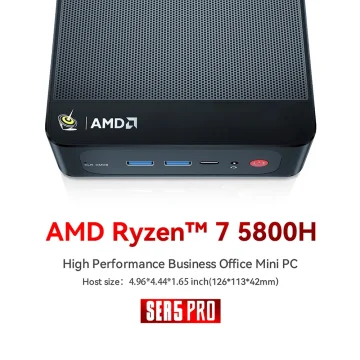 Beelink SER5 Pro Mini PC AMD Ryzen 7 5800H 16GB 500GB 2