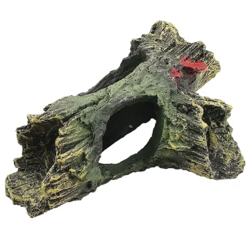 Aquarium Hollow Log Fish Cave Decoration 2