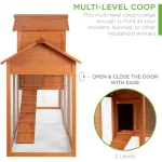 80in an Outdoor Wooden Chicken Coop with a Nesting Box 3 | PricZone