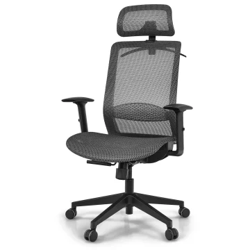 Ergonomic High Back Mesh Recliner Office Chair Grey 1