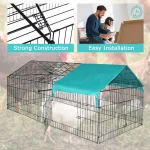 87 Inch x 41 Inch Large Metal Chicken Coop Run 4 | PricZone