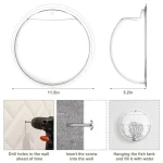 Clear Wall Mounted 1-Gallon Fish Tank Set 2