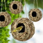 Natural Reed Grass Bird Nest   Outdoor Hanging Cage 1 | PricZone