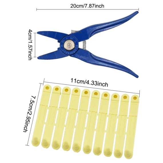 100Pcs Livestock Ear Tags with Plier for Goats  Sheep 3 | PricZone