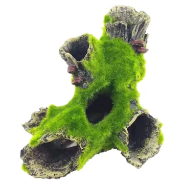 Aquarium Tree Trunk Decoration Resin Fish Tank Cave 1