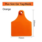 20 PCS Cow Ear Tags Blank Cattle ID Tags 100x75mm 5 | PricZone