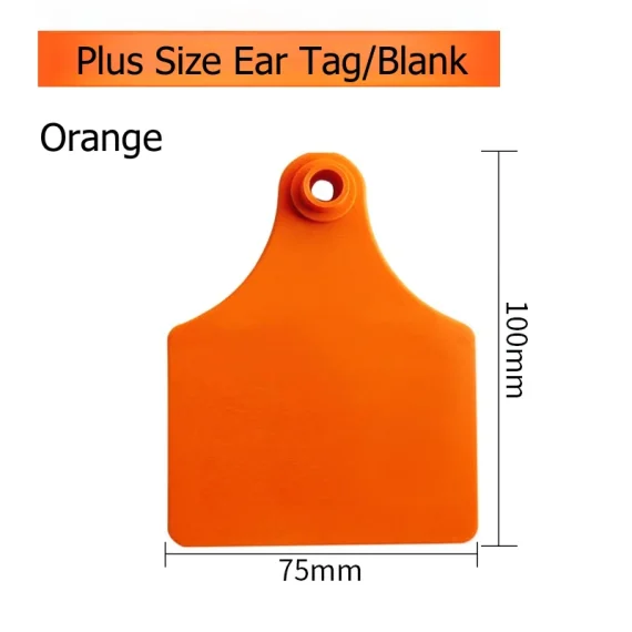 20 PCS Cow Ear Tags Blank Cattle ID Tags 100x75mm 5 | PricZone