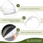 Clear Wall Mounted 1-Gallon Fish Tank Set 4