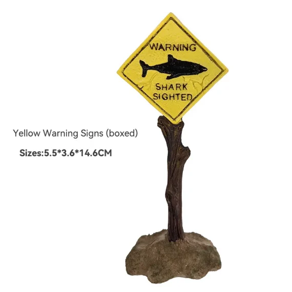 Creative Resin Warning Signs for Aquarium Decor 4 | PricZone