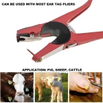 2Pcs Red Alloy Ear Tag Nail Clamp for Livestock 6 | PricZone