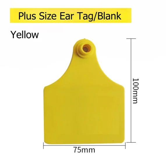 20 PCS Cow Ear Tags Blank Cattle ID Tags 100x75mm 3 | PricZone