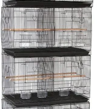 4-Pack Breeding Bird Carrier Cage with Divider 30x18x18 1