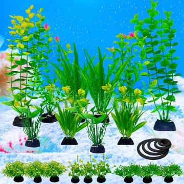 24PC Artificial Aquarium Plants Decoration Set 1