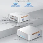 ACEMAGIC GK3PLUS Mini PC 16GB 1TB SSD Alder Lake N95 2