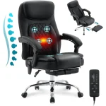 Ergonomic Heated Office Chair with Footrest 1 | PricZone