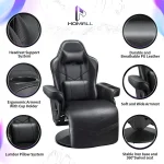 Homall Gaming Recliner Chair with Footrest Black 4 | PricZone