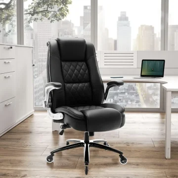 High Back Executive Office Chair with Flip Arms 2