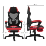 Vinsetto Ergonomic High Back Office Chair with Footrest 3 | PricZone