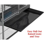 Two-Tier Rolling Cage with Large Front Doors for Small Animals 6