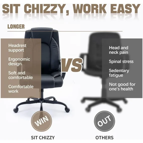 Comfortable Ergonomic Computer Leather Office Chair 6 | PricZone