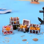 4pcs Mini Treasure Chest Aquarium Decorations 1