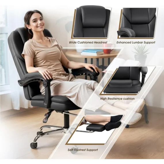 Ergonomic Executive Office Chair with Foot Rest 4 | PricZone