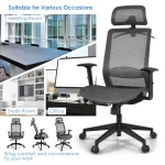 Ergonomic High Back Mesh Recliner Office Chair Grey 5 | PricZone