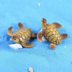 Mini Sea Turtle Resin Aquarium Ornament Decor 2 | PricZone