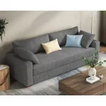 Modern Corduroy 3-Seater Sofa with Oversized Seat 6