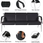 Kinfant 5-seat Reception Chairs with Armrests 4