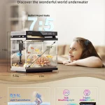 2 Gallon Glass Fish Bowl Vase with Wooden Base 4