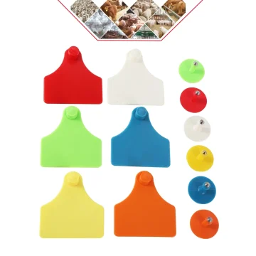 Multi-Color TPU Cow Ear Tags for Livestock - 5Pcs 1