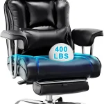 Big and Tall Reclining Office Chair with Footrest 1 | PricZone